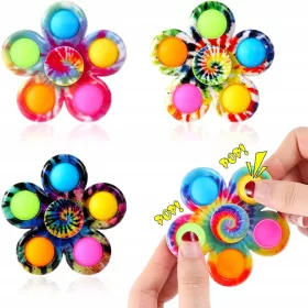   4 DB FIDGET SPINNER JÁTÉK POP IT ADHD ÉRZÉKELŐ JÁTÉK GYEREKEKNEK