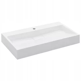    VidaXL 5907218540616 Négyszögletű asztali mosdó 80 cm fehér