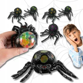    6 x GNIOTEK SPIDER GEL REALISTIC GUMI PÓK squishy HALLOWEEN