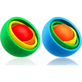    Fidget Spinner Balls 3D stresszoldó játék pihentető, forgó 5 cm-es 2db