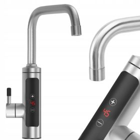    Elektromos átfolyós vízmelegítő csaptelep LCD konyhai csaptelep 3000w