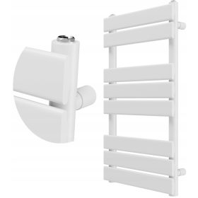    FEHÉR LÉTRÁS FÜRDŐSZOBAI RADIATOR 80x45 cm MODERN OSLO RADIATOR