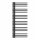  FEKETE FÜRDŐSZOBAI RADIATOR 120x50 cm MODERN MILO RADIATOR