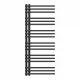  FEKETE FÜRDŐSZOBAI RADIATOR 120x50 cm MODERN MILO RADIATOR