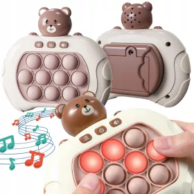    POP IT ÁRKÁDJÁTÉK ANTISTRESS ELECTRIC PRO KONZOL VILÁGÍTÁS MEDVE