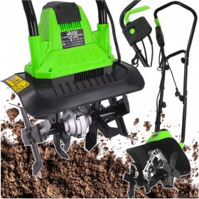  ELEKTROMOS TALAJKULTIVÁTOR 32cm 1500W 2 az 1-ben 4 KÉS