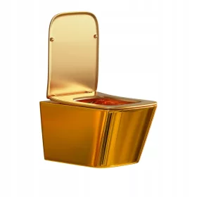    Falra akasztható wc csésze RIMLESS - LEYDEN LUNA 50CM GOLD