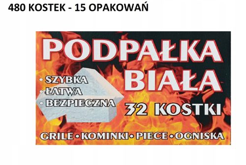  KANDALLÓGRILL GYÚJTÓ FEHÉR 32 KOCKA