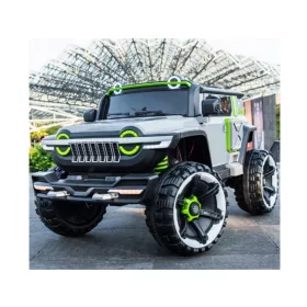    SZUPER MEGA Akkumulátoros autó 4x4 autó, BŐR, 2 ülés, távirányító, 100kg