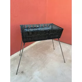    MANGAL 2 MM-ES BŐRÖDÖS HORDOZHATÓ TURISZTÁS GRILL 10 PEGSŐS NYÁRSHOZ