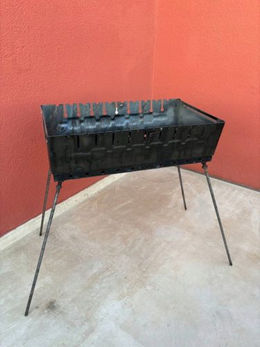  MANGAL 2 MM-ES BŐRÖDÖS HORDOZHATÓ TURISZTÁS GRILL 10 PEGSŐS NYÁRSHOZ