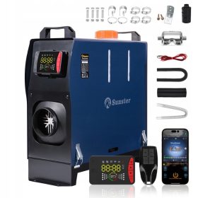    WEBASTO OLAJFŰTÉS 8KW PARKOLÓ FŰTÉS LEVEZŐ 12/24V BT LCD