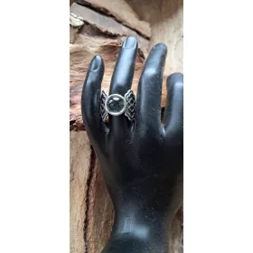    Gyűrűs ezüst kvarc akvamarin moha csodálatos csipkegaléria