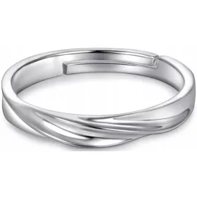    Elegáns ezüst állítható, minimalista, modern férfi gyűrű