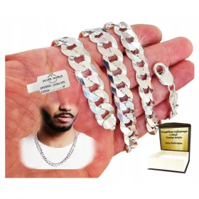    FÉRFI EZÜST LÁNC 925, SZÉLES PÁNCEL, 13mm, TELJES + VÉSZ