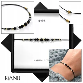    Természetes kövekből készült karkötő, ajándék feleségnek, anyának, karácsonyra