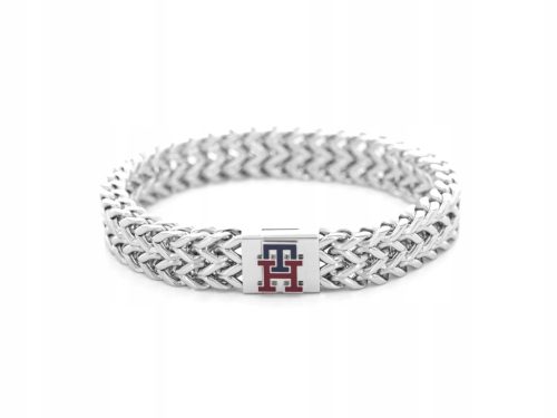  TOMMY HILFIGER FÉRFI KARKÖTŐ 2790462 EZÜST, ELEGÁNS ROZSDAMENTES ACÉL