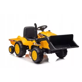    +PILOT akkumulátoros kotró traktor pótkocsival S617 sárga