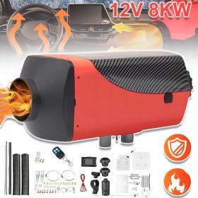    PARKOLÓ FŰTÉS FŰTÉS 12V 8KW LCD TARTÁLY TÁVIRÁNYÍTÓS Hangtompítóval