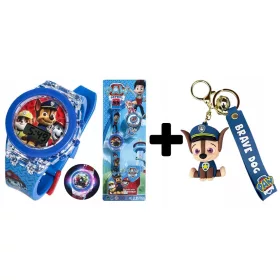    PAW PATROL gyerekóra fiúknak és gyerekeknek + CHASE KULCSKÖR
