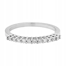    FEHÉR ARANY GYŰRŰ 0,585 11 GYÉMÁNTTAL 0,27 ct + IGI TANÚSÍTVÁNY