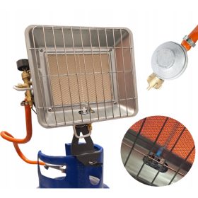    GÁZSUGÁRZÓ PALEK 4,6 kW-OS NAP FŰTŐ TŰZHELY TÖMLŐ CSÖKKENTŐ