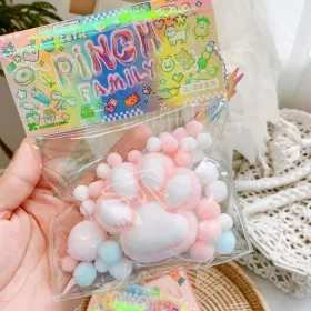    Dropshipping Fidget Toy Mini Squishy Toys Kawaii plüss puha macskamancs, gumi