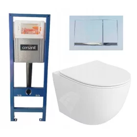   WC SZETT CERSANIT SYSTEM40 KERET LAVITA SINTO 2.0 TÁL FEHÉR TORNADO WIRELESS