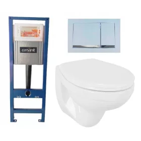    WC SZETT REJTETT KERETES CERSANIT SYSTEM40 WC-TÁL KOŁO IDOL
