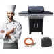  DEKRAFT GÁZGRILL 3+1 ÉGŐS ÖNTVÉS Rács + COVER DE (NEBRASKA)