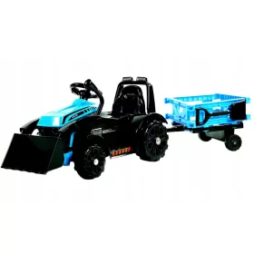    TRAKTOR AKKUMULÁTOR MOZGÓ PÓTfutó ŁYCHA TÁVIRÁNYÍTÓ LED ZENE KÉK