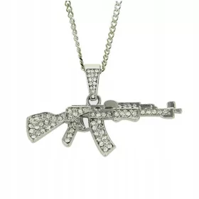  Modern férfi ak-47 puska nyaklánc