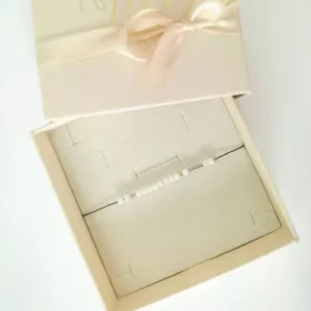    Természetes kövekből készült karkötő - Hiányzol - Morsea kódolás