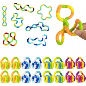    16 DB FIDGET TOY POP IT SENSORY TWIST Tangle ADHD JÁTÉK GYEREKEKNEK