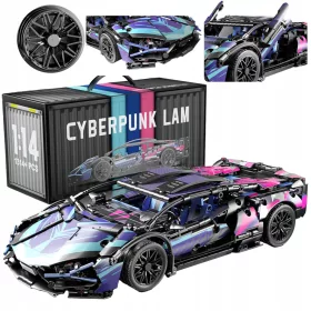    NAGY BLOKK KÉSZLET LAMBORGHINI CYBER PUNK BLOCKS 1314 ELEMENTS SUPER AUTO