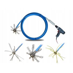    NAGYON ERŐS kéménytisztító kefe készlet TURBOSPINER 15 FULL SHFT