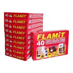    FEHÉR KANDALLÓ GYÚJTÓ FLAMIT 40 kockás gyújtókocka grillezéshez