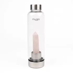  Myga üveg kulacs rózsakvarccal 500ml
