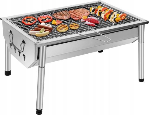  Sunjas faszén grill 40 x 28 cm rozsdamentes acél