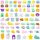  72 db mochi squishy fidget játék squishy, nincs
