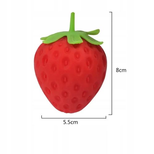  Anti-stress Squeeze Ball Simulated Strawberry Release Dekompressziós Fruit B