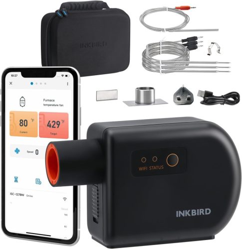  Inkbird elektromos grillfúvó ventilátor hőmérséklet-szabályozó WiFi