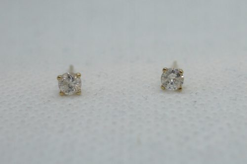  Arany fülbevaló BRILLIANTS DIAMONDS 0,26 karáttal