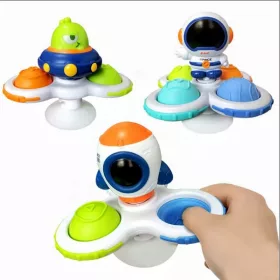    Érzékszervi játék COSMIC SPINNER SZETT FORGÓ tapadókoronggal, 3 DB