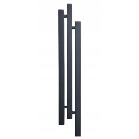    Függőleges dekoratív fürdőszobai melegítő TAMIZA 115/20 fekete