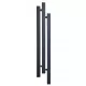  Függőleges dekoratív fürdőszobai melegítő TAMIZA 115/20 fekete