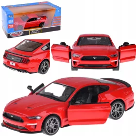    PIROS FÉM AUTÓ GYERMEKEKNEK FORD MUSTANG FÉNY HANGHATÁSOK