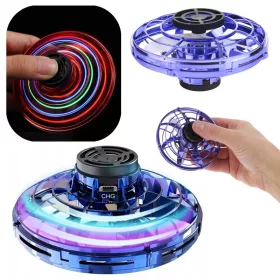    Repülő Spinner Izzó bumeráng Mini UFO LED Drón gyerekeknek