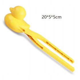    Szerelem szív alakú hógolyó készítő csipesz, műanyag aranyos hó homoklabda