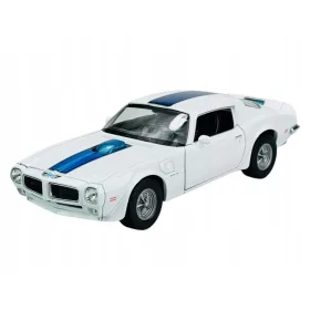    WELLY 1972 PONTIAC FIREBIRD TRANS AM WHITE 1:24 ÚJ FÉM MODELL 24075